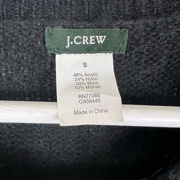 **** J. Crew Wynter Black and Gold Sequin Striped Sweater (G) *** - Picture 7 of 8